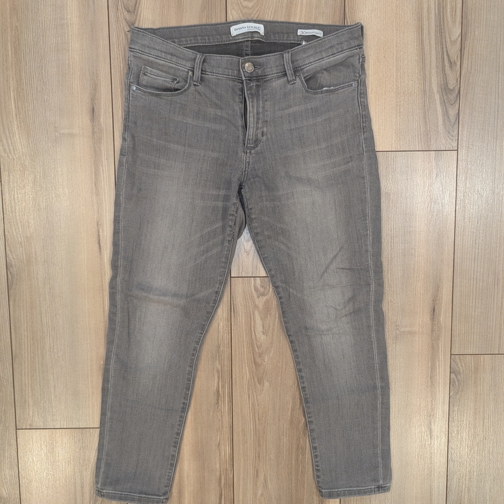 Banana Republic Charcoal Cropped Jeans